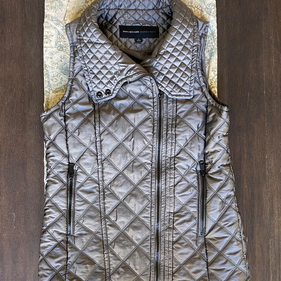 Steel Gray Puffer Vest - Marc New York - Perfect Condition - Picture 2 of 11
